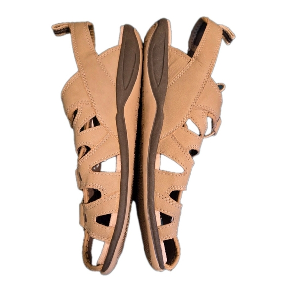 Athleta Tan Leather Sandals Women's US Size 10 EUR 41 ( EUC) - Picture 2 of 10